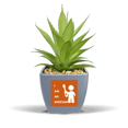 thumbnail image 1 of Guitar Musician Music Position Fake Pineapple Flower Pot Vase Mini Decor, 1 of 3