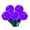 Purple, variant on Vickerman 25 Purple G30 LED Light on Green Wire, 16' Christmas Light Strand