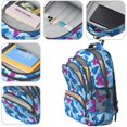 thumbnail image 4 of Butterfly and Blue Purple Pattern Cute School Backpack Bag with Padded Back and Adjustable Shoulder Straps 16.9 X 12.6 X 5.9 Inches, 4 of 5