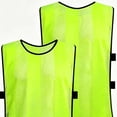 thumbnail image 4 of Kids Mesh Scrimmage Vest Boys Girls Soccer Training Pinnies Breathable Team Practice Jersey for PE Sports Camp 5-12 Years Green, 4 of 5