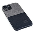 thumbnail image 2 of Dockem iPhone 13 Luxe M1 Card Case; Built-in Metal Plate, 1 Lay-Flat Card Slot, Premium Synthetic Leather, Black/Grey, 2 of 9
