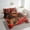 Red, variant on Erosebridal Cowgirl Princess Bedding Queen Size, Romantic Rose Bed Set, 3D Tiger Reversible Bed in a Bag Queen size, Super Cozy Room Decorative, 7-Piece