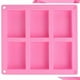 thumbnail image 2 of 16 Piezas Moldes de Jabón de Silicona - 6 Moldes de Jabón de Bricolaje Rectangulares de Cavidad para Pastel de Paquete, , Muffin, Pastel de Café, Pudín Y Jabón, 2 of 6