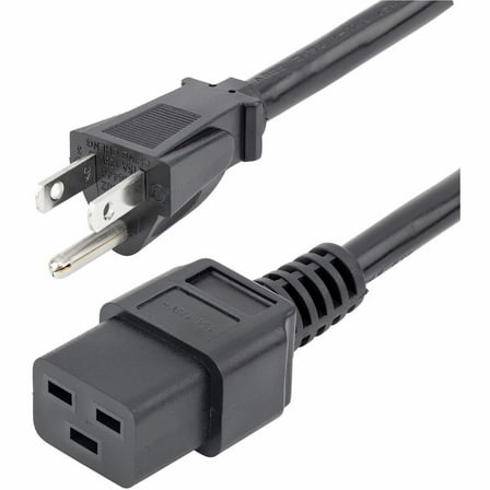 StarTech 3 ft Heavy Duty 14 AWG Computer Power Cord - NEMA 5-15P to C19 PXT515C19143