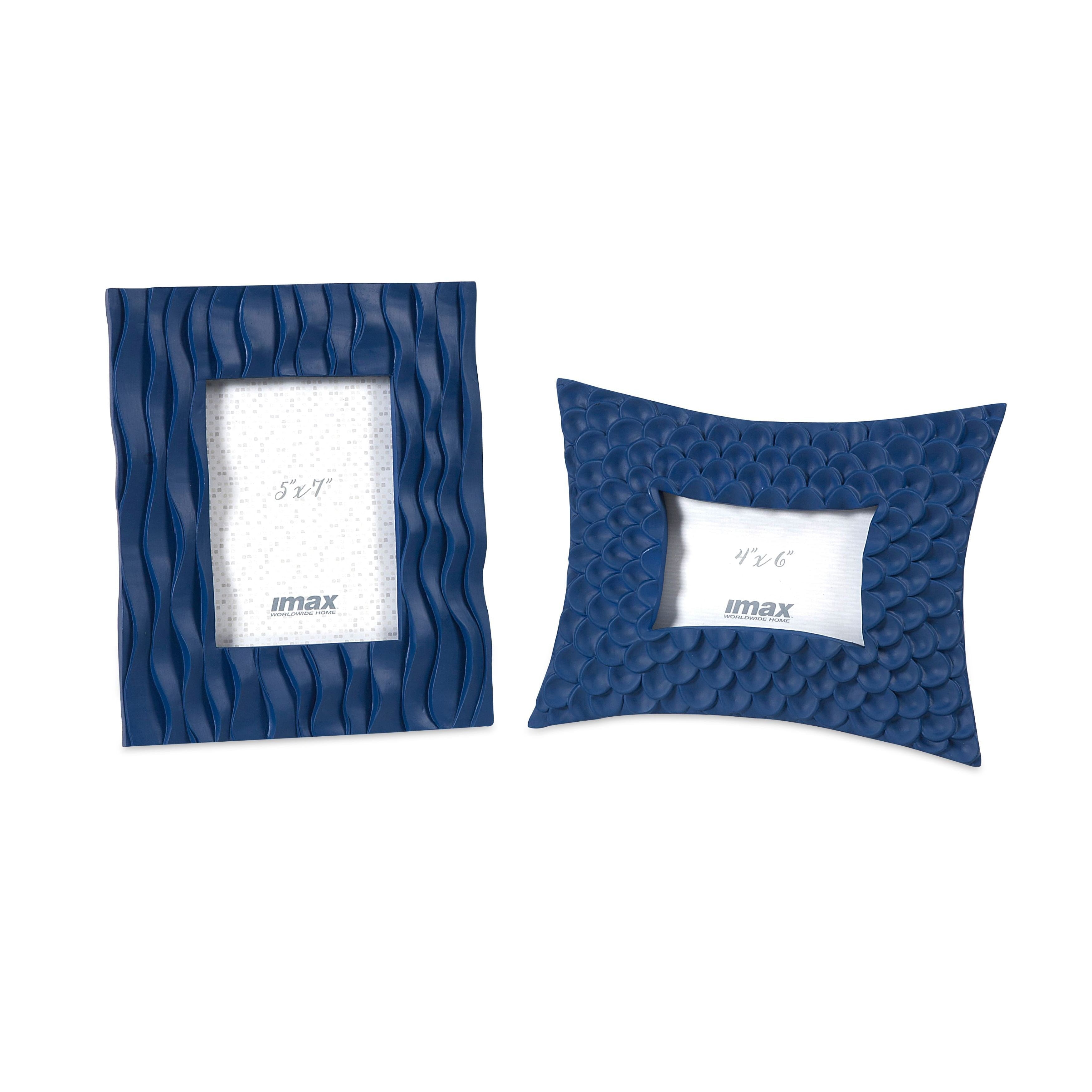 Classic Style Set Of 2 Essentials Blue Frames Home Accent Decor Imax Classic Style Set Of 2 Essentials Blue Frames Home Accent Decor Imax 78042 Com