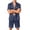 Gray, variant on Men Pj Mens Short Pajamas Set Button Up Pajamas Men's Pajama Sets Pjs for Men Mens Pajamas Set Plaid Sleepwear Short Sleeve Button Down Pjs Set 2 Piece Loungewear Pockets, Orange, 2XL