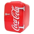 thumbnail image 1 of Cooluli Mini-Frigo Rétro Coca-Cola pour Chambre - Voiture, Bureau et Résidence Universitaire - Glacière et Réchaud Portatifs 12 V 4 L/6 Canettes pour Aliments, Boissons et Ski, 1 of 8