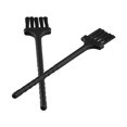 thumbnail image 3 of 2Pcs Multifunctional Kitchen Brush Razor Cleaning Brush Keyboard Dust Black Nylon Plastic Small Brus, 3 of 5