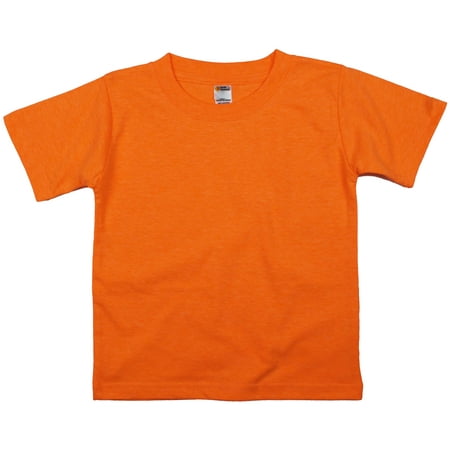 

Earth Elements Little Kids/Toddlers Unisex Short Sleeve T-Shirt 3T Neon Orange