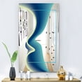 thumbnail image 3 of DESIGN ART Designart 'Nebulous Waves 8' Mid-Century Mirror - Printed Wall Mirror 27.5in.x39.5in., 3 of 5