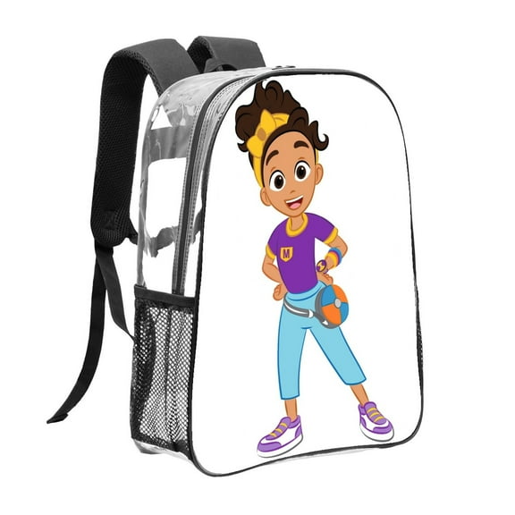 Meekah Pattern Transparent Backpack Lightweight And fashionable Showcasing Personality And Leading The Trend