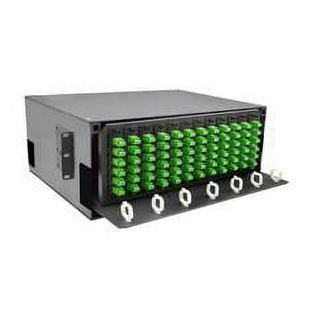 4U Fiber Optic Patch Panel  Capacity 12 LGX Adapter Plates / Cassettes / Modules  Unloaded  Solid Door  Black Powder Coat price history on PriceWatchPro