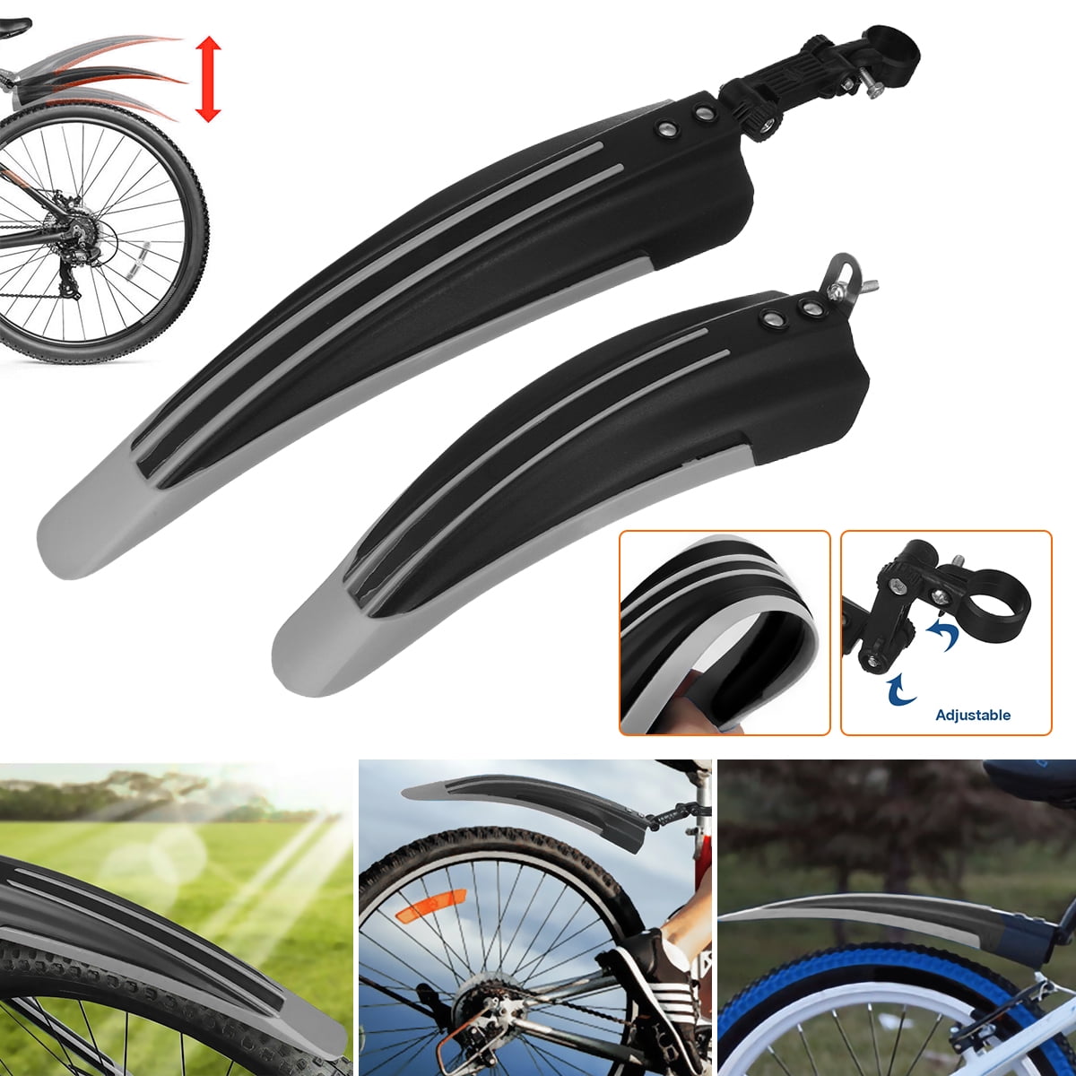 2Pcs Replacement Kids Bike Mudguards Front & Rear Fender For 12-20 Inch Childs 