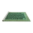 thumbnail image 2 of Ahgly Company Machine Washable Indoor Rectangle Persian Turquoise Blue Traditional Area Rugs, 5' x 7', 2 of 4