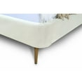 thumbnail image 6 of Manhattan Comfort Heather Velvet Queen Bed Frame in Gray/Black, 6 of 7