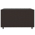 thumbnail image 5 of vidaXL 3 Piece Garden Lounge Set with Cushions Brown Poly Rattan, 5 of 5