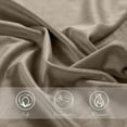 thumbnail image 6 of NICETOWN Soft Velvet Pillowcase Bed Pillow Cover, Camel Beige Luxury Warm Pillow Cover with Hidden Zipper for Living Room, 20 x 30 Inches, Set of 2, 6 of 8