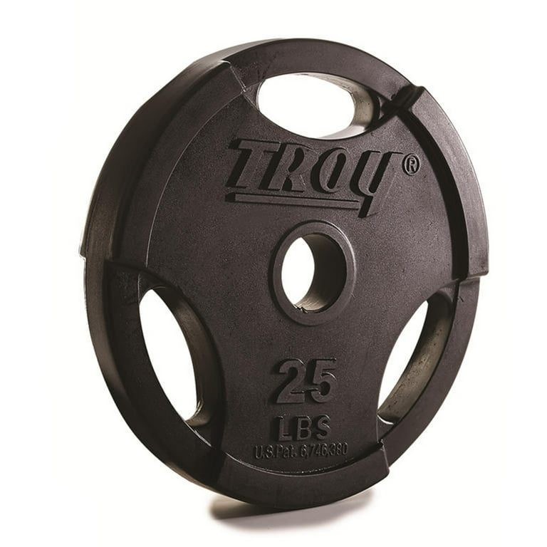 355 lb. Olympic Weight Plate Set Black Urethane Grip Commercial