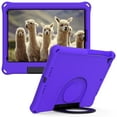 thumbnail image 5 of TECH CIRCLE Case for Apple (10.2-inch) iPad (9th/8th/7th Generation) (2021/2020/2019) - Lightweight Plastic Kickstand Case Portable Handle Protective Cover for Kids (Purple), 5 of 6