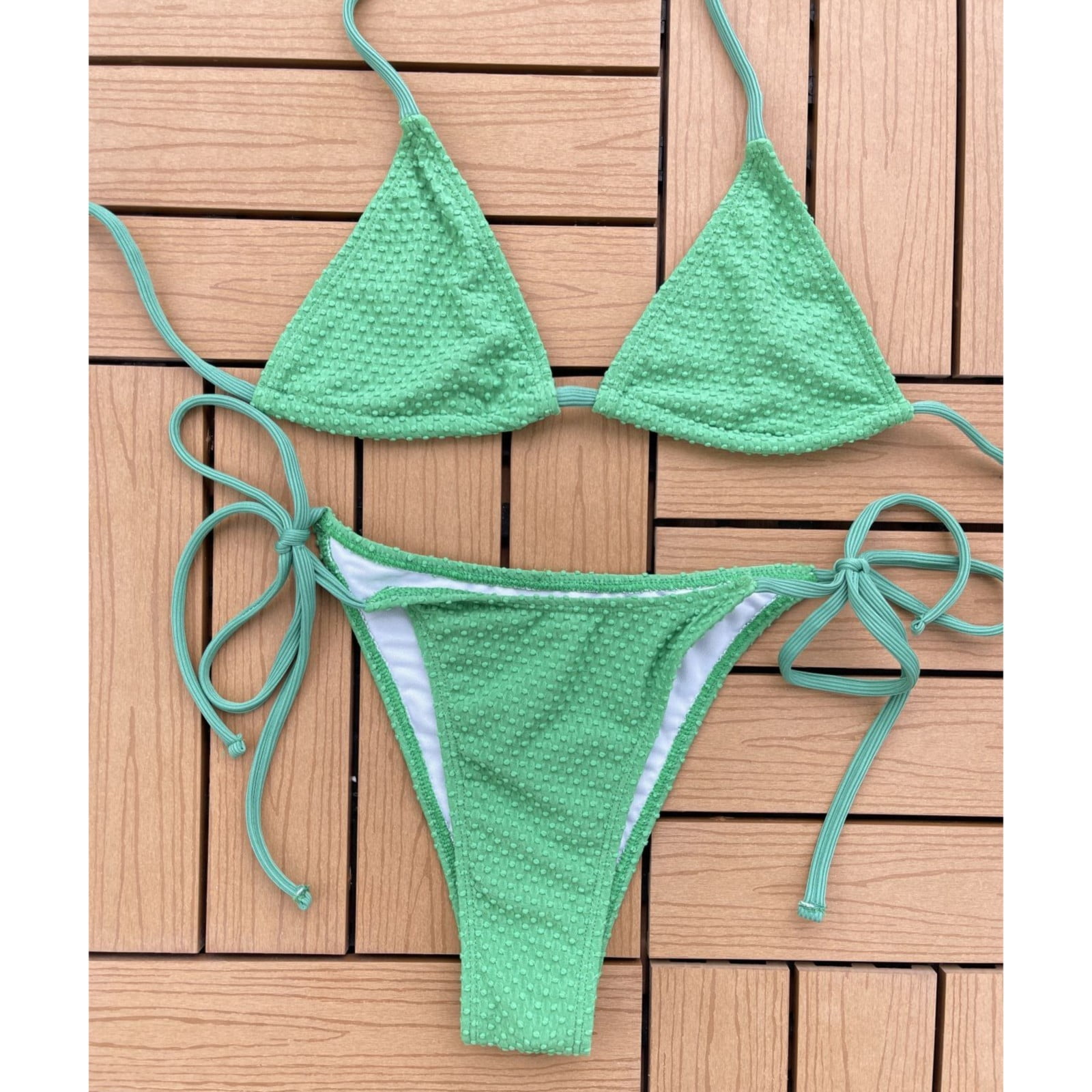 【ULLALA】Mui Ne Nasi Two Piece Blue Green xIANGYUN Bikini Sets for Women 2 Piece Swimsuit for Women