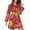 style-18, variant on Sunflower Polka Dots Pajama Robe V Neck Vintage Floral Print Bathrobe Woman Long Sleeves Fashion Pajamas Robes Casual Dresses