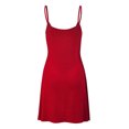 thumbnail image 2 of Made by Johnny Women's V-Neck Spaghetti Strap Tunic Short Dress XXL RED, 2 of 6