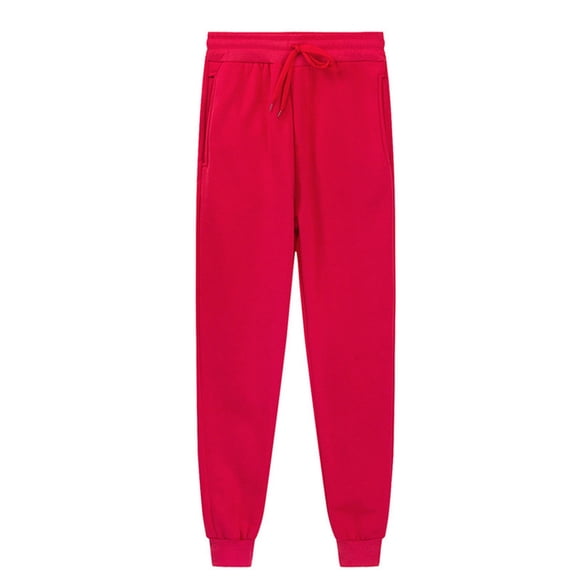 Kids Boys Sweatpants Drawstring Pants With Pockets Boys Solid Pants Red Sweat Pants For Girls Boys Joggers Size 8-9 Years