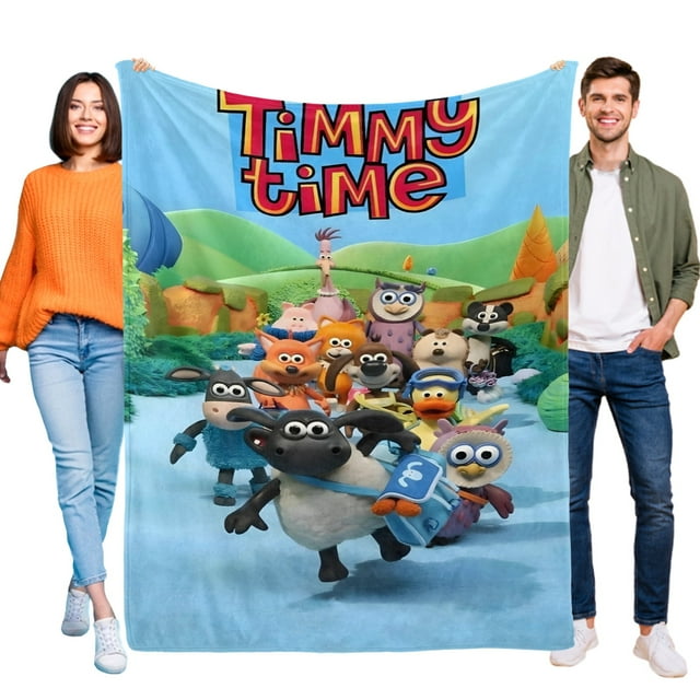 Timmy Time anti-pilling, suave, ligera, esponjosa y acogedora de lujo para hogar y cocina – Perfecta para niños y adultos,120X80cm