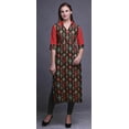 thumbnail image 2 of Bimba Rayon Straight Long Tunic Dresses For Women Printed Indian Clothing, 2 of 6