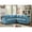Aqua, variant on Glory Furniture Sandridge Microsuede Sectional in Aqua