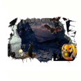thumbnail image 1 of Vibrant Halloween Graveyard Wall Sticker - Easy Peel & Stick Indoor Decoration for Spooky Atmosphere, 1 of 3