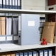 thumbnail image 1 of File Box Thickened Polypropylene Office Supplies Foldable A4 Retros-Style Document Box Plastic File Storage Box, 1 of 6