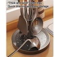 thumbnail image 4 of Toystoory Estante para cucharas giratorio de 360 grados, fácil de organizar para la cocina, hecho de acero inoxidable. Almacenamiento y organización del hogar gris, 4 of 6