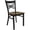 Mahogany, variant on Bowery Hill Contemporary Restaurant Dining Chair in Black and Natural