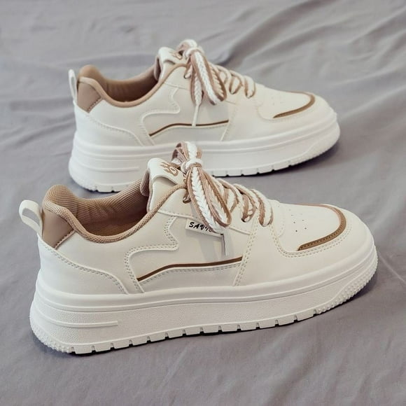 New Designer Platform Running Sneakers Women Tennis Shoes Woman Walking Chunky Sneakers White Casual Slip on Vulcanized Shoes