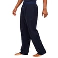 thumbnail image 3 of Nautica Men's Soft Fleece Plaid Pajama Pants, Red/Navy, Sz XL, 3 of 6
