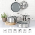 thumbnail image 3 of Juego de Utensilios de Cocina Martha Stewart Acero Inoxidable Cerámica Antiadhereente, 3 of 7