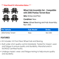 thumbnail image 2 of Wheel Hub Assembly Set - Compatible with 2006 Pontiac Torrent Base, 2 of 2
