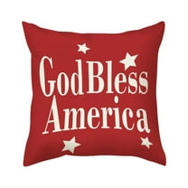 Guanhe Fourth of July Decorations American Independence Day Pillow Cover Print Decorative Holiday Sofa Pillow Cover