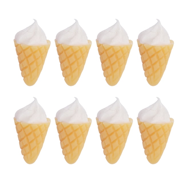 Cono de helado de casa de muñecas BuyWeekMX 30 piezas 1:12 Resina
