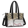 thumbnail image 2 of Teacher Tote Bag,Leopard Print and Baseballs Pattern Teacher Utility Tote Bag,Large Work Tote Bags for Women with Multiple Pockets,Top Zipper Closure,13.8x10.6x6.7 Inch, 2 of 5