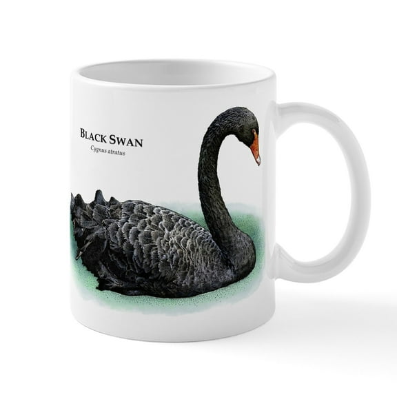 CafePress - Black Swan Mug - 11 oz Ceramic Mug - Novelty Coffee Tea Cup