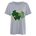 thumbnail image 2 of TopLLC St. Patrick's Day Patricks Day Chemises pour Femmes Hauts de Sarrau St Patricks Day Mode pour Dames St. Imprimé Léopard Manches Courtes Col Rond Chemise Femme Décontractée Ample, 2 of 4