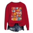 thumbnail image 1 of WEAIXIMIUNG Chandails en Molleton Personnalisés Design pour Femmes Chandail à Capuche Imprimé Lettre Col Rond pour Automne & Hiver, 1 of 3