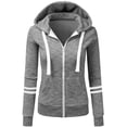 thumbnail image 1 of ICHUANYI Clearance Women's Fashion Solid Loose Long Sleeve Tops Casual Sweatshirt(Gray, L) ICHUANYI WER2023081006119, 1 of 3