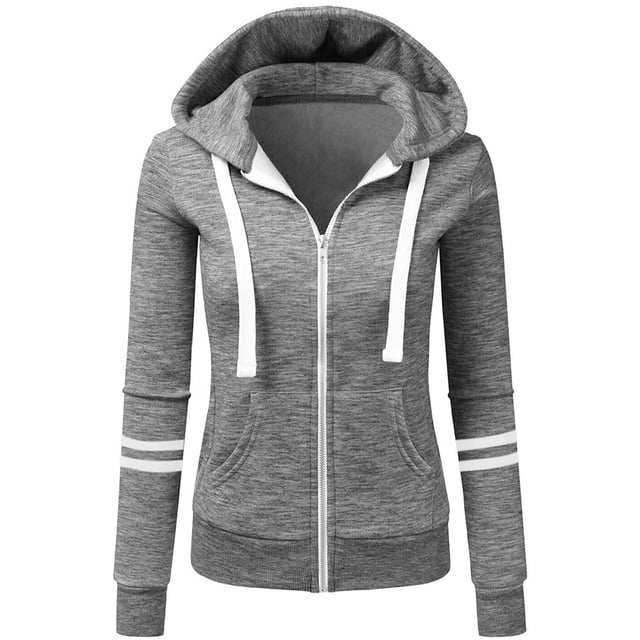 ICHUANYI Clearance Women's Fashion Solid Loose Long Sleeve Tops Casual Sweatshirt(Gray, S) ICHUANYI WER2023081006122
