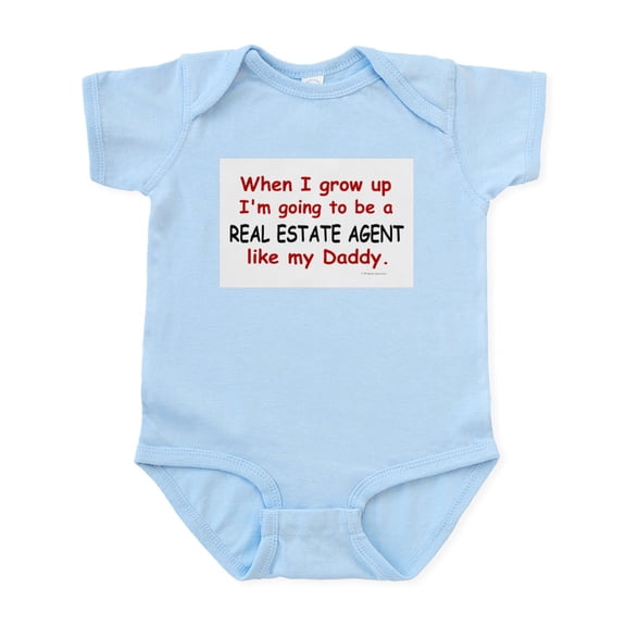 CafePress - Real Estate Agent (Like My Daddy) Infant Bodysuit - Baby Light Bodysuit, Size Newborn - 24 Months