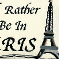 thumbnail image 3 of French Eiffel Tower "I'd Rather Be In Paris" Needlepoint Accent Pillow, 12" x 16", 3 of 4