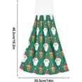 thumbnail image 3 of GZHJMY Santa Reindeer Kitchen Towels Set of 2, Hanging Hand Towels with Loop Soft Absorbent Durable for Bathroom Kitchen Decor, 3 of 7