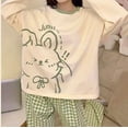 thumbnail image 2 of Christmas Pajamas for Women Set Cozy Pajama Sets Cartoon Casual Loungewear Sleepwear for Home Lounge Pjs Pajama’s for Women Set Green L, 2 of 9